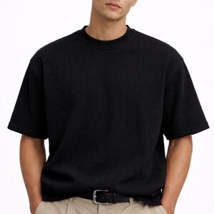 Zara Ribbed Short Sleeve Tee, Size S